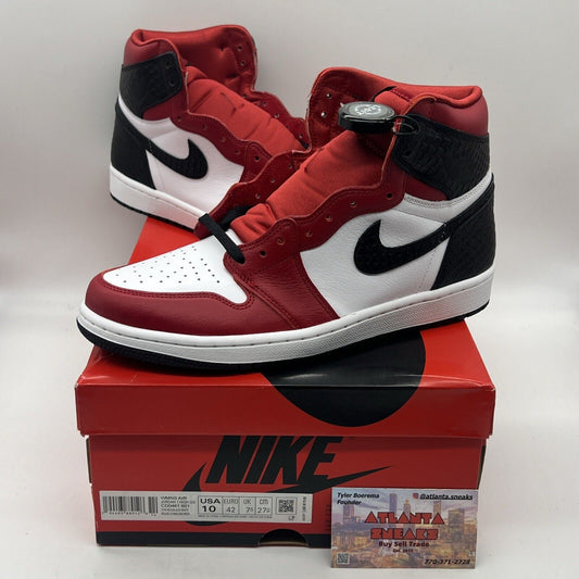 Size 10 - Air Jordan 1 Retro OG Satin Red W Black White Red Brand New Og All DS