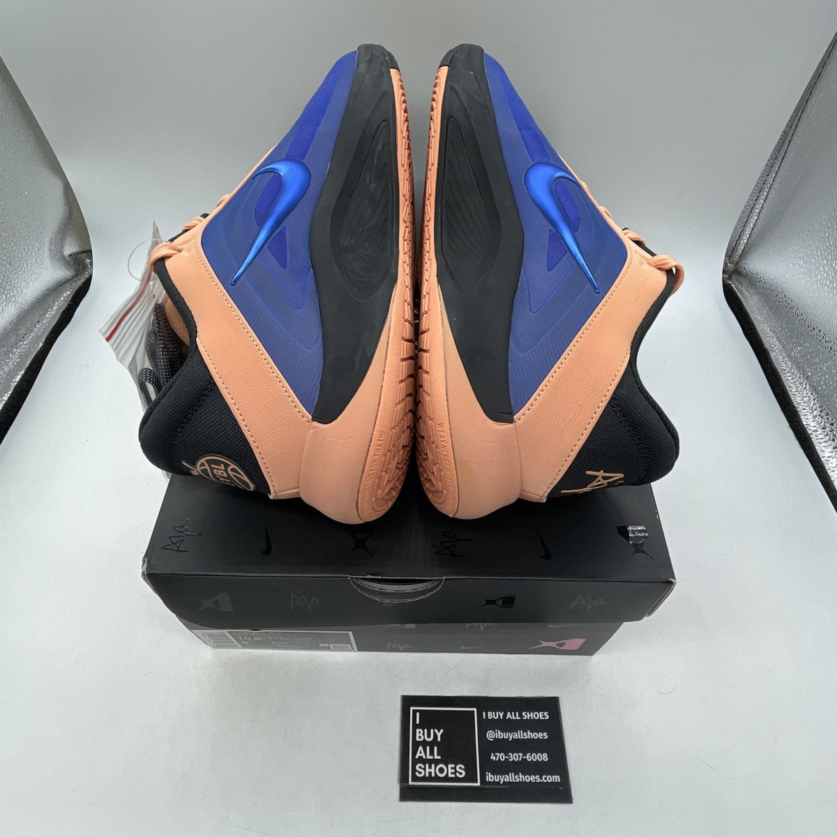 Size 10.5 - Brand New Nike A'ja 1 EYBL Peach Jam (IB8091-800)