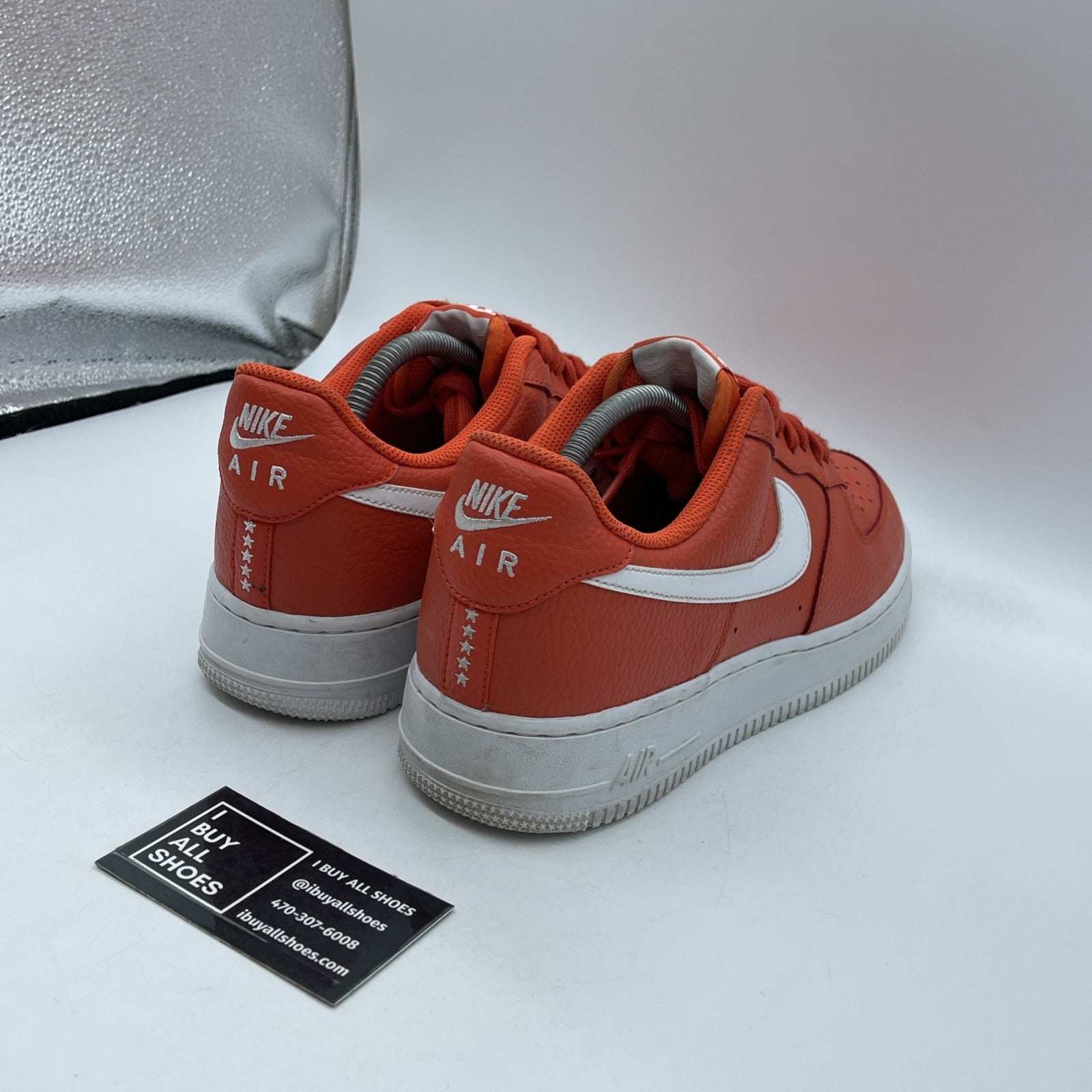 Size 10 - Nike Air Force 1 '07 Low Team Orange (AA4083-800)