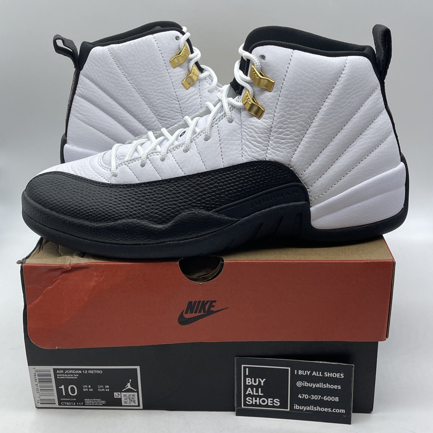 Size 10 - Air Jordan 12 Retro 2025 Taxi (CT8013-117)