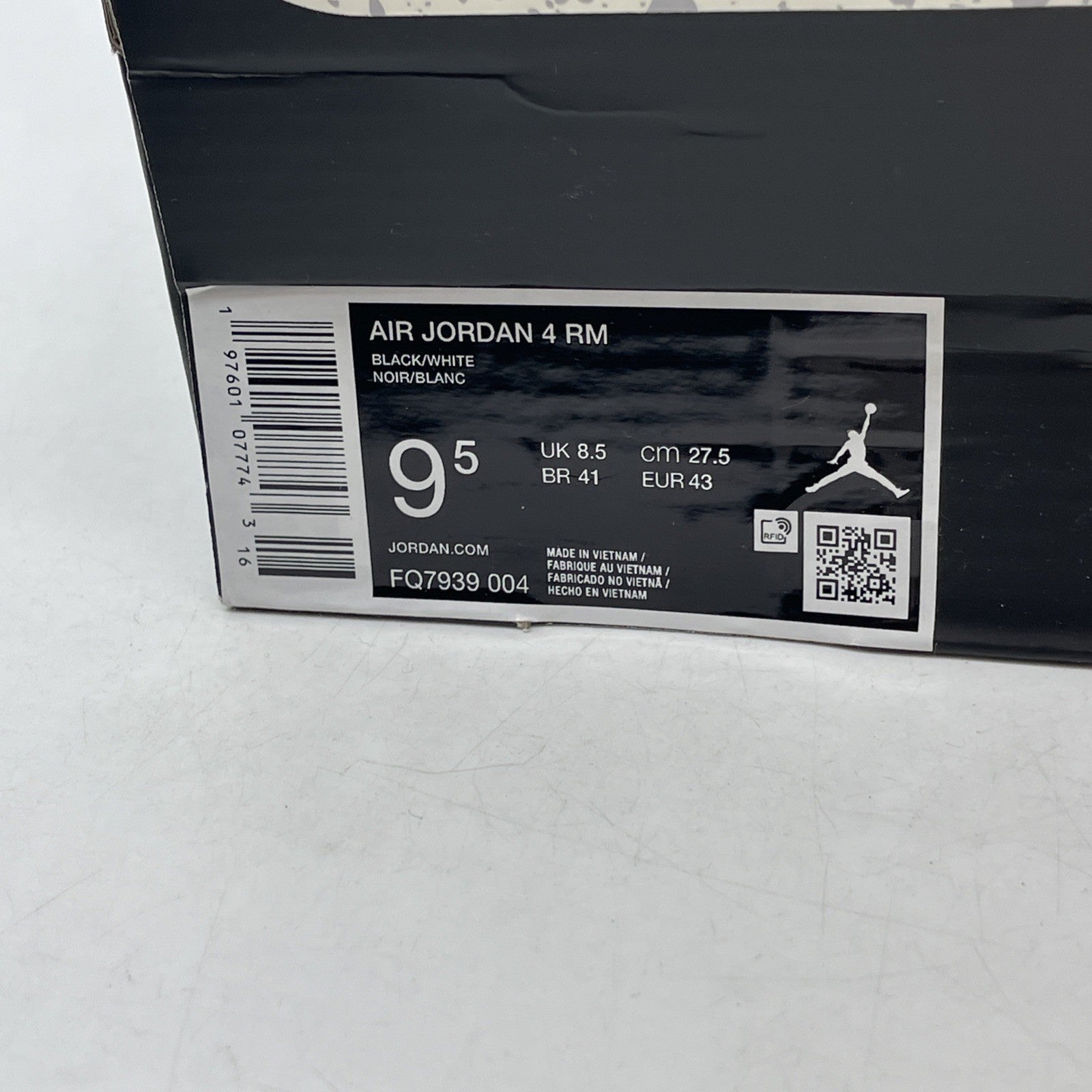 Size 9.5 - Air Jordan 4 RM Black Cat (FQ7939-004)