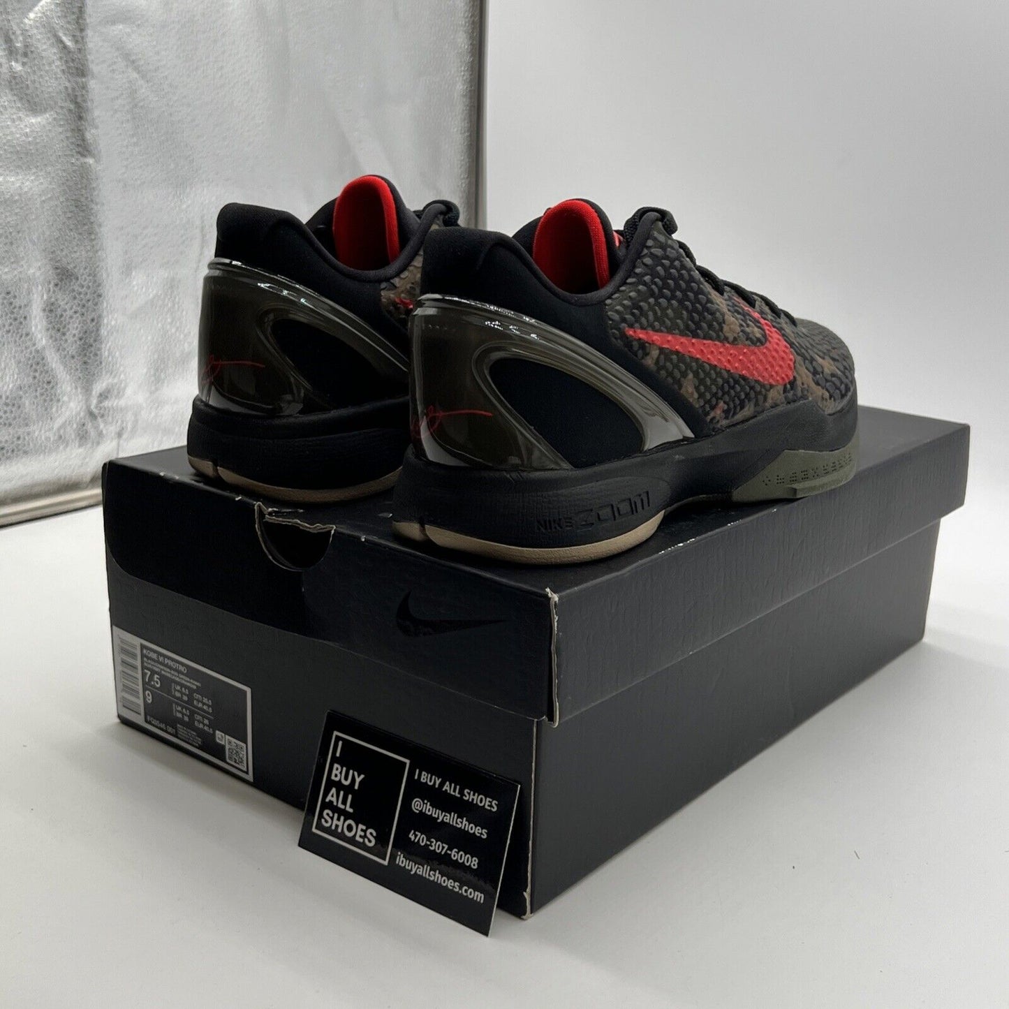 Size 7.5 - Nike Zoom Kobe 6 Protro 2024 Italian Camo (FQ3546-001)