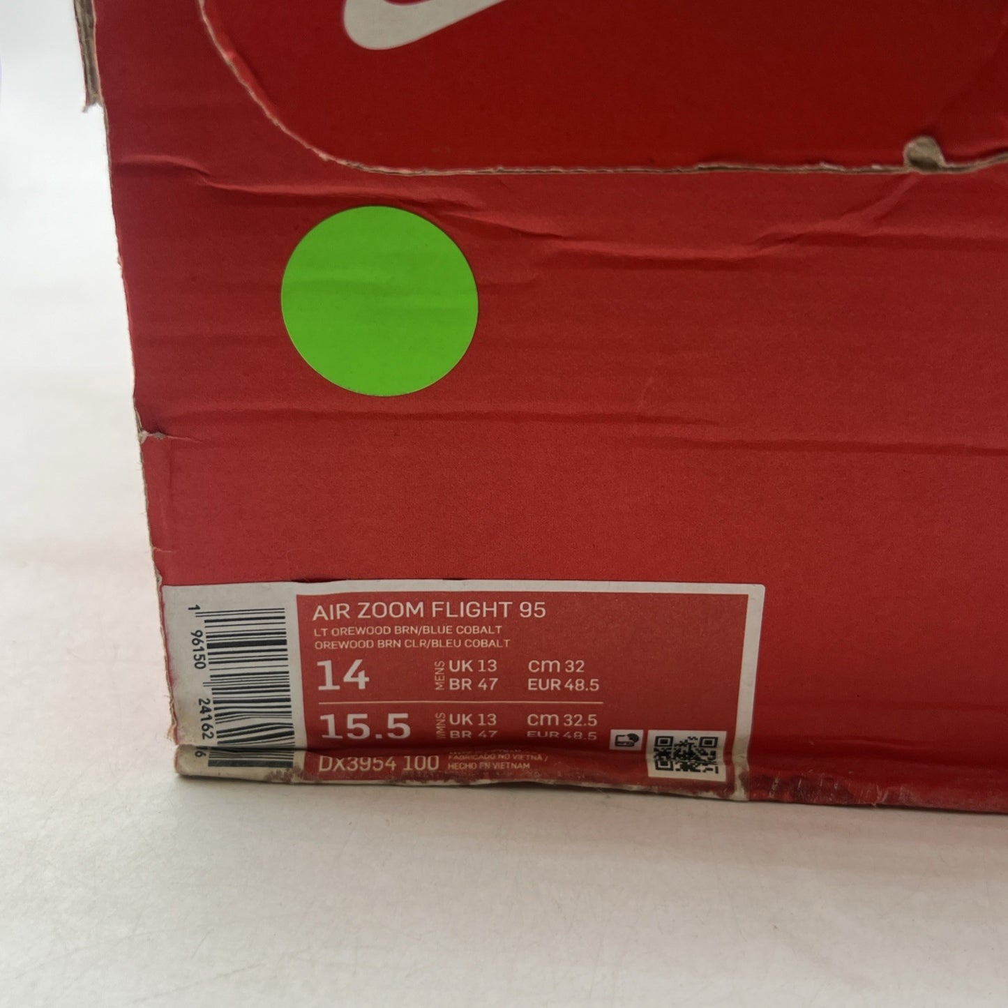 Size 14 - Nike Air Zoom Flight 95 Light Orewood Brown (DX3954-100)