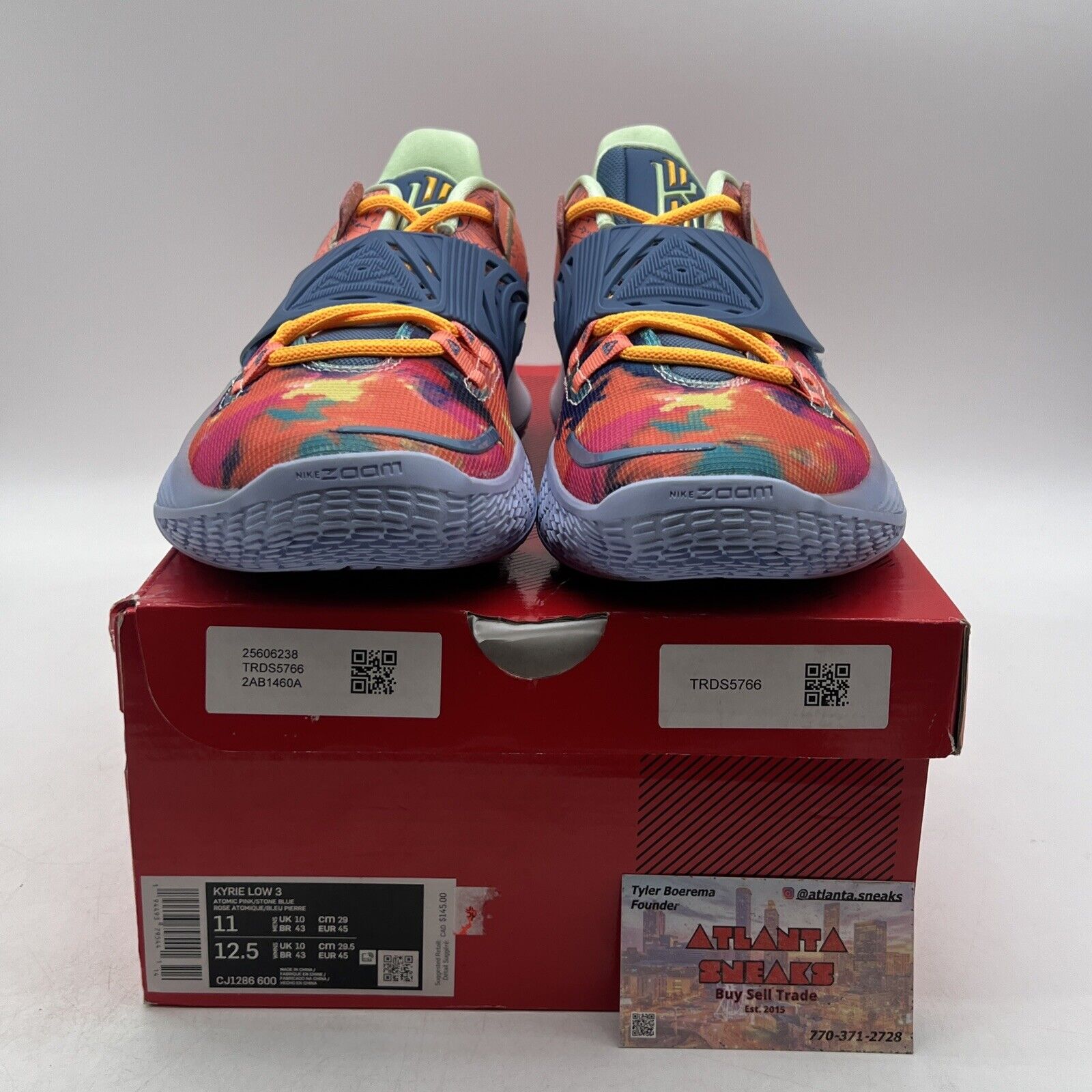 Size 11 - Nike Kyrie 3 Low Tie-Dye Blue Pink Orange (CJ1286-600)