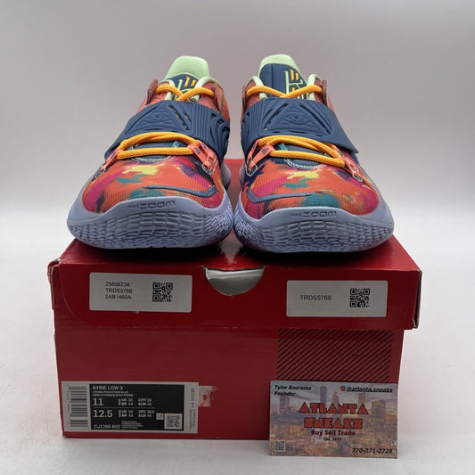 Size 11 - Nike Kyrie 3 Low Tie-Dye Blue Pink Orange (CJ1286-600)