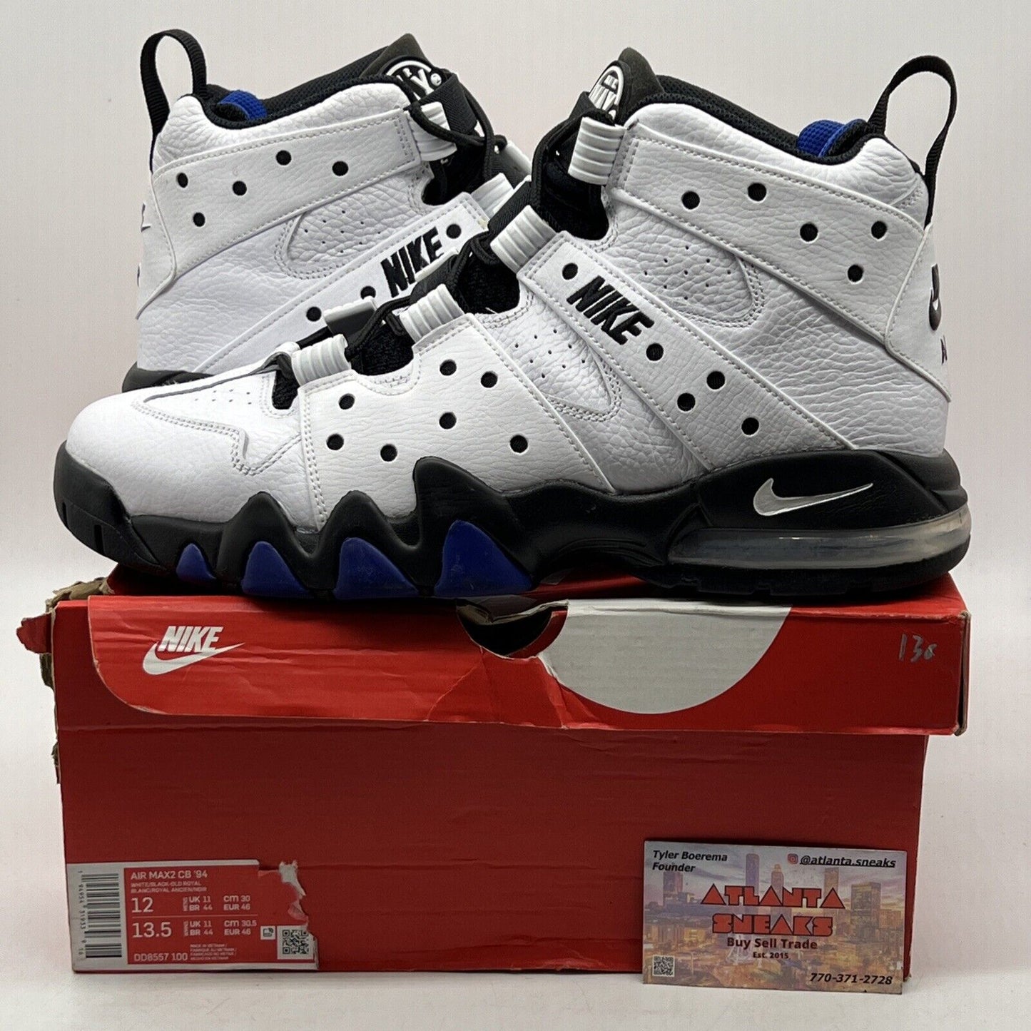 Size 12 - Nike Air Max 2 CB 94 Retro 2021 White Varsity Purple (DD8557-100)