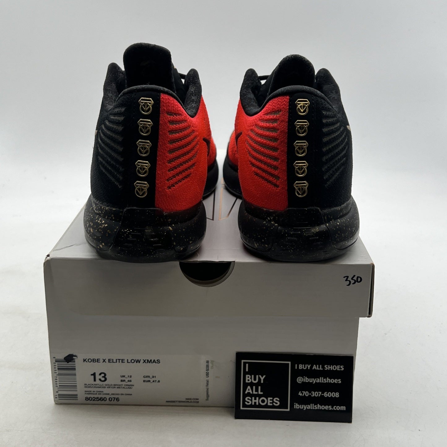 Size 13 - Nike Kobe 10 Elite Low Christmas (802560-076)