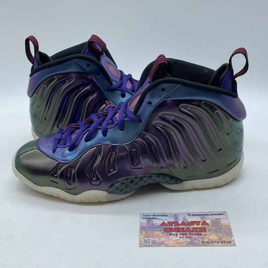 Size 6.5Y - Nike Little Posite One Mid Iridescent Purple Grey (644791-602)