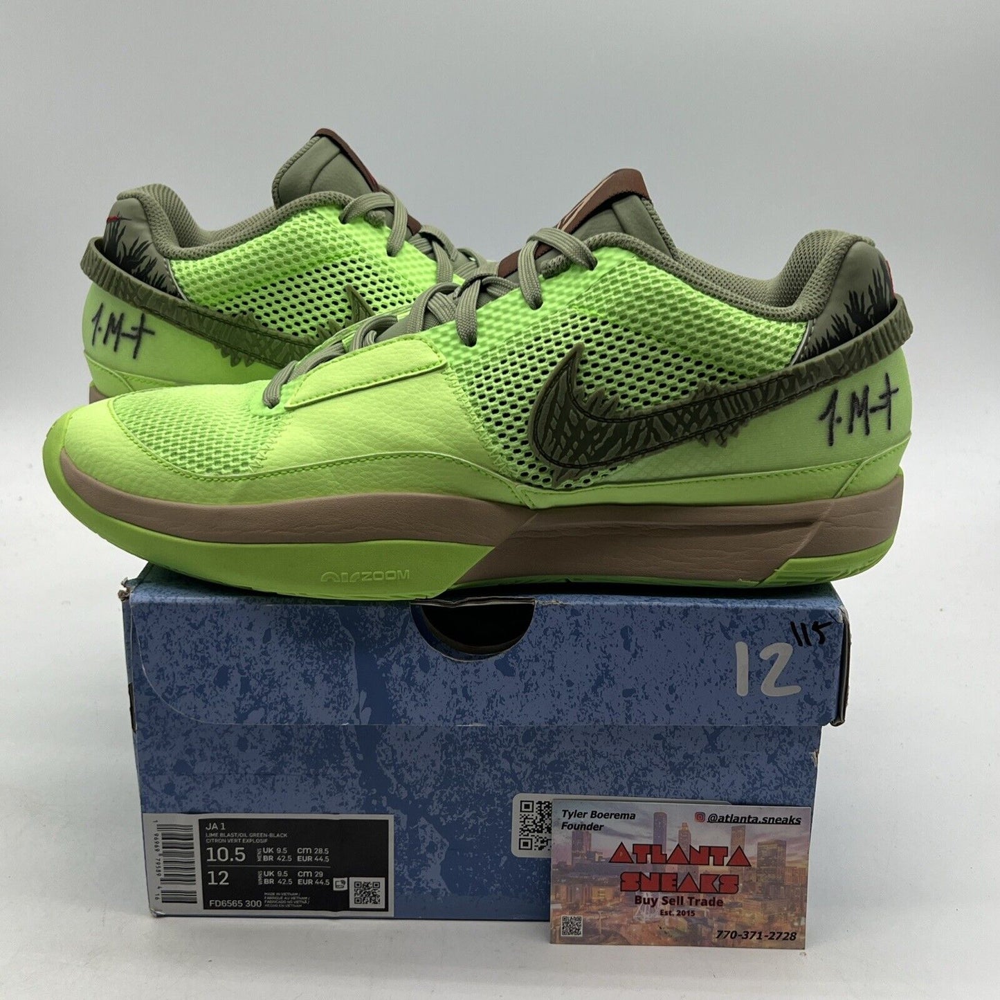 Size 10.5 - Nike Ja 1 NRG Halloween - Zombie (FD6565-300)