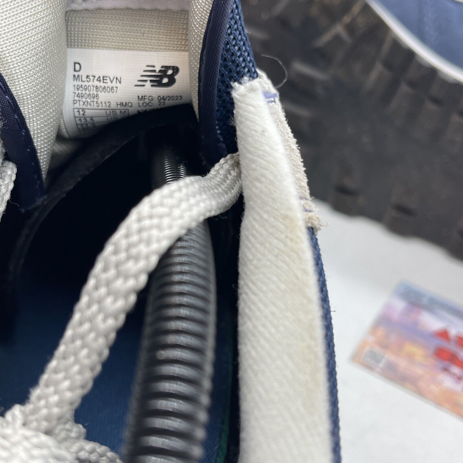 Size 12 - New Balance 574 Core Pack - Navy Blue Grey. Suede Leather (ML574EVN)