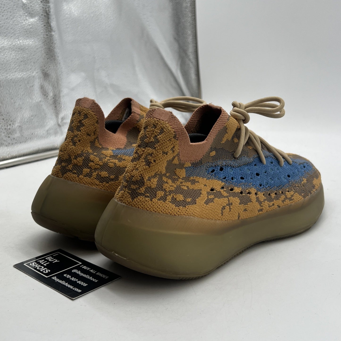 Size 11.5 - adidas Yeezy Boost 380 Blue Oat Non-Reflective (Q47306)