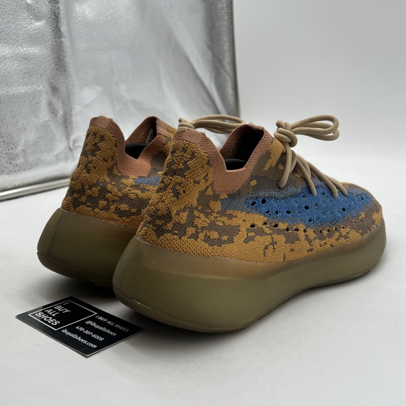 Size 11.5 - adidas Yeezy Boost 380 Blue Oat Non-Reflective (Q47306)