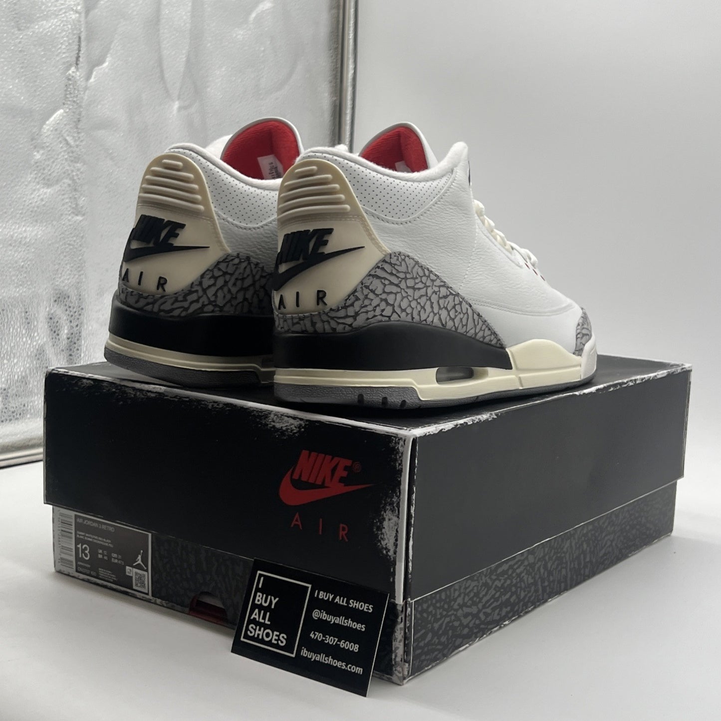 Size 13 - Air Jordan 3 Retro Mid White Cement Reimagined (DN3707-100)