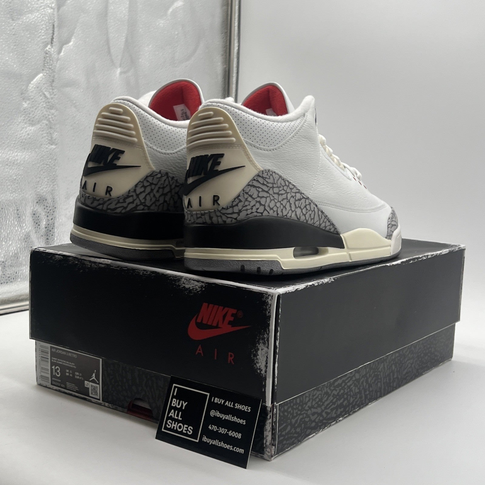 Size 13 - Air Jordan 3 Retro Mid White Cement Reimagined (DN3707-100)