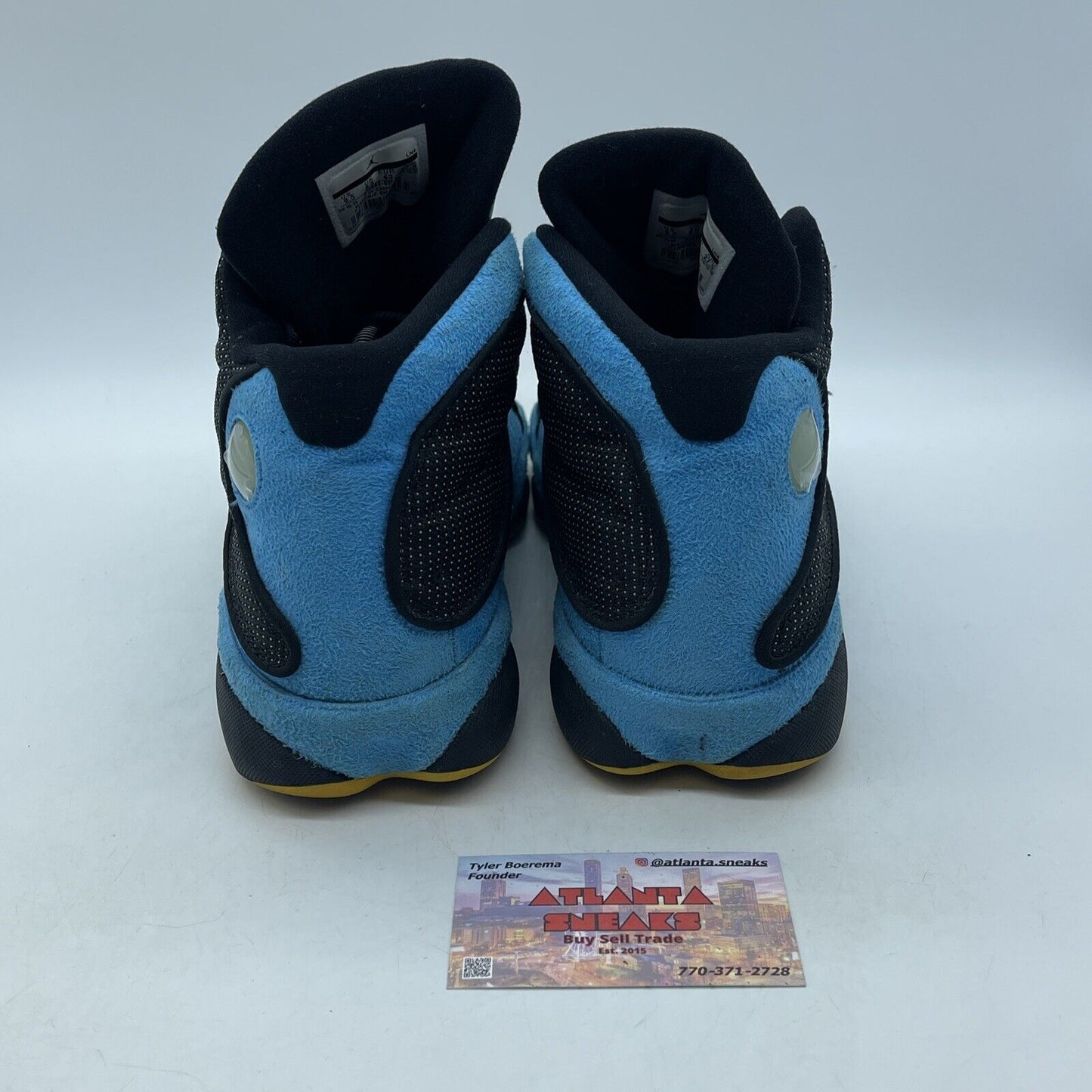 Size 9.5 - Air Jordan 13 Retro CP3 Away Blue Black Suede Leather (823902-015)