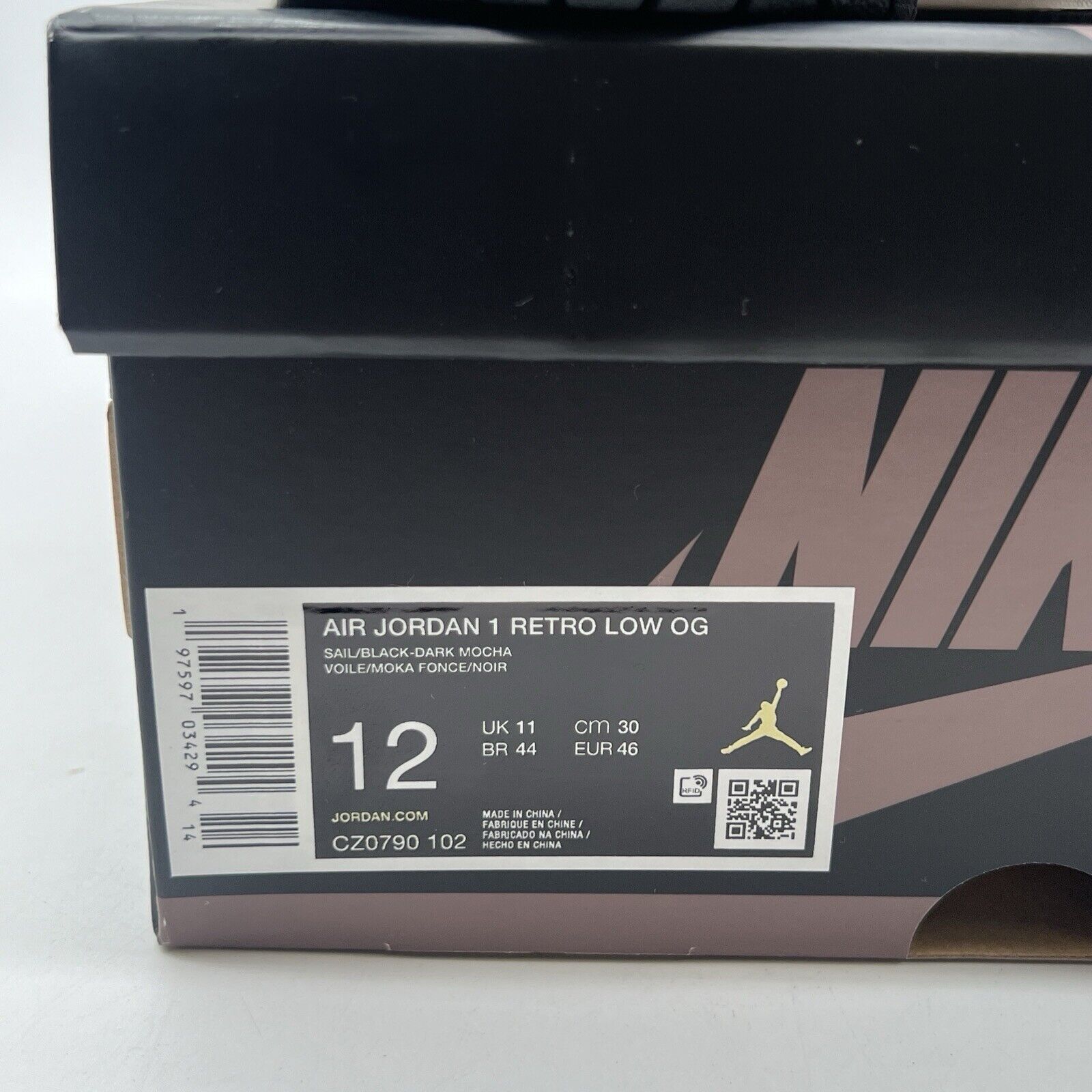 Size 12 - Air Jordan 1 Retro OG Low Mocha (CZ0790-102)