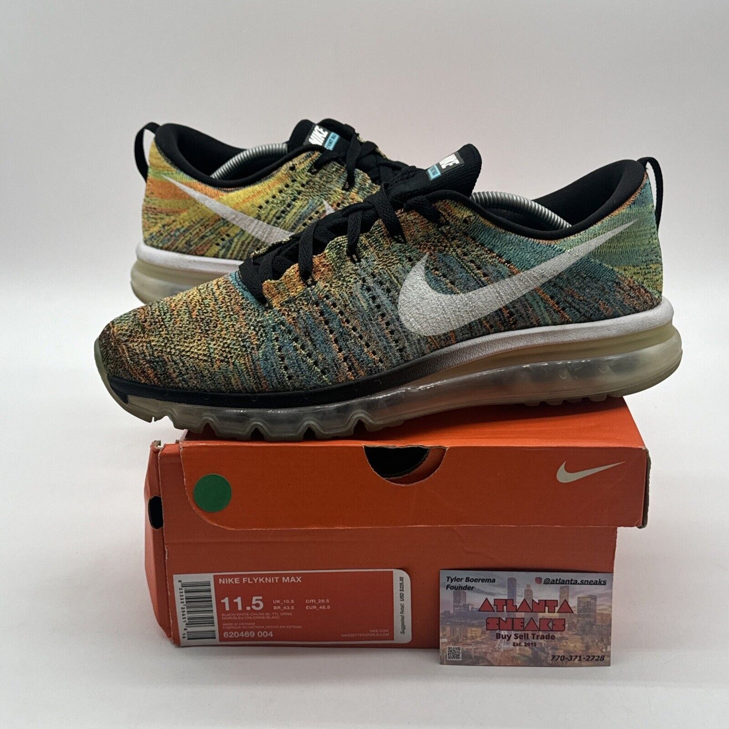 Size 11.5 - Nike Air Max 2015 Flyknit Multicolor Best Air Max Ever Super Comfy