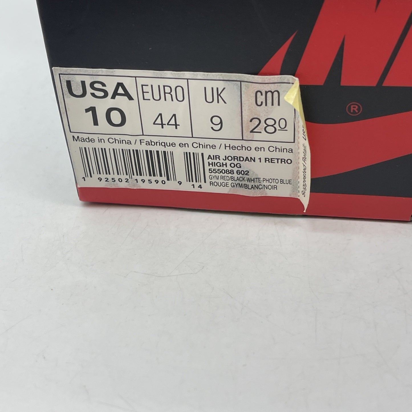 Size 10 - Air Jordan 1 Retro OG Special Box x Marvel High Origin Story