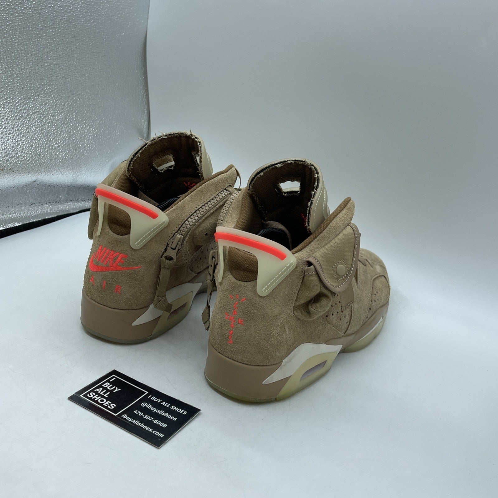 Size 9 - Air Jordan 6 Retro x Travis Scott Mid British Khaki (DH0690-200)