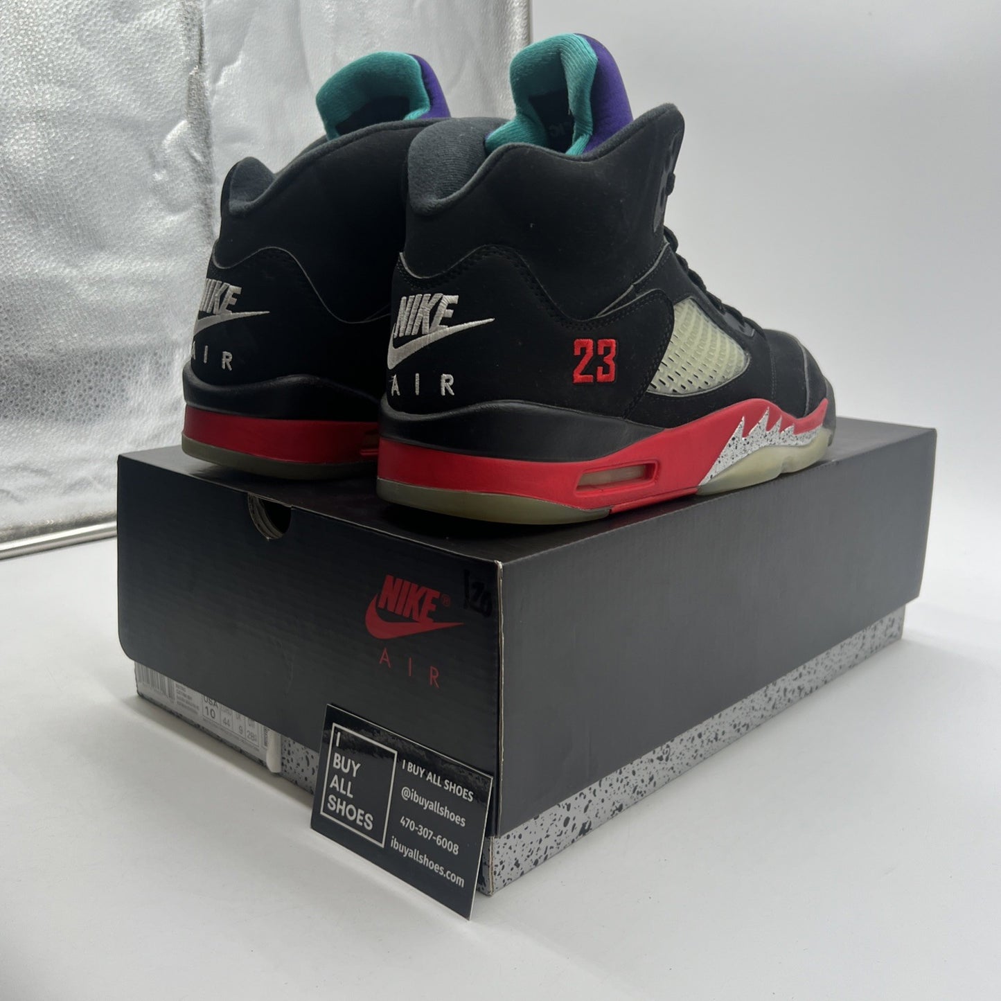 Size 10 - Air Jordan 5 Retro Top 3 Black 2020 (CZ1786-001)