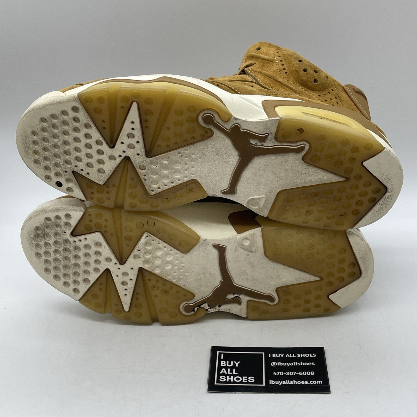 Size 9.5 - Air Jordan 6 Retro Wheat Brown White Suede (384664-705)
