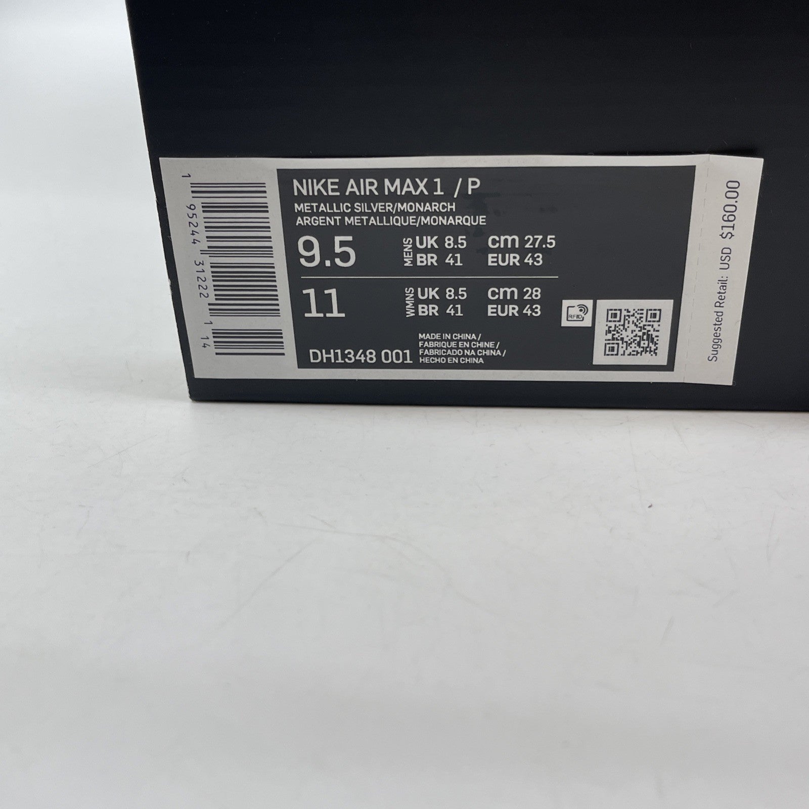 Size 9.5 - Nike Air Max 1 Patta Waves Monarch Brown Grey Suede (DH1348-001)