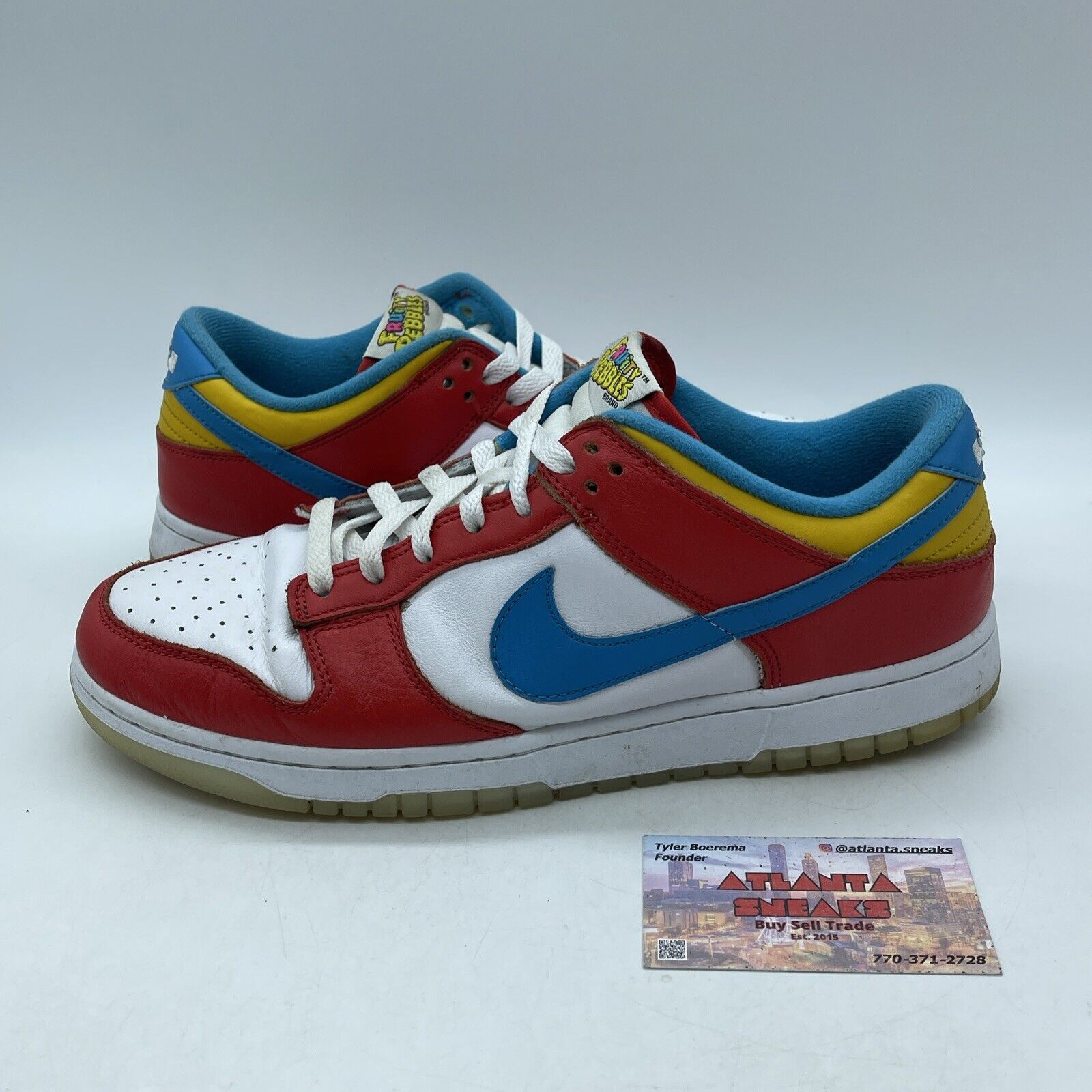 Size 10 - Nike Dunk Low x LeBron James x Fruity Pebbles Red (DH8009-600)