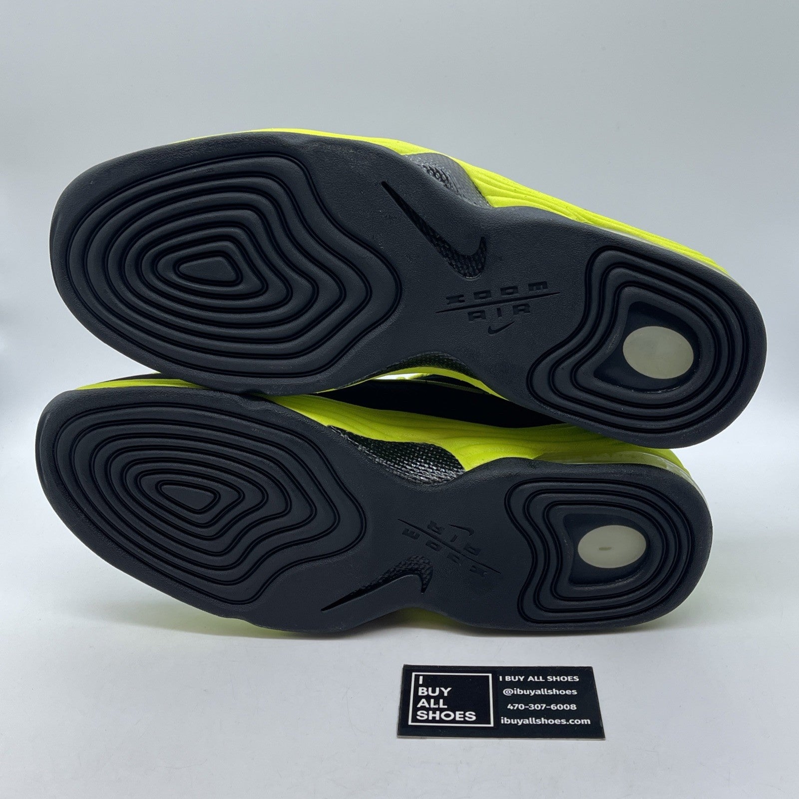 Size 13 - Nike Air Penny 2 Le Volt Green Black Suede (535600-003)