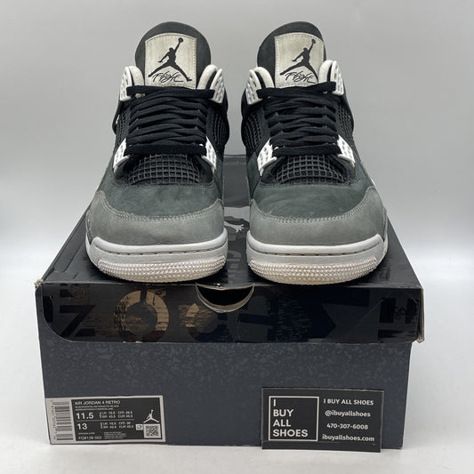 Size 11.5 - Air Jordan 4 Retro 2024 Fear Grey Black Suede (FQ8138-002)