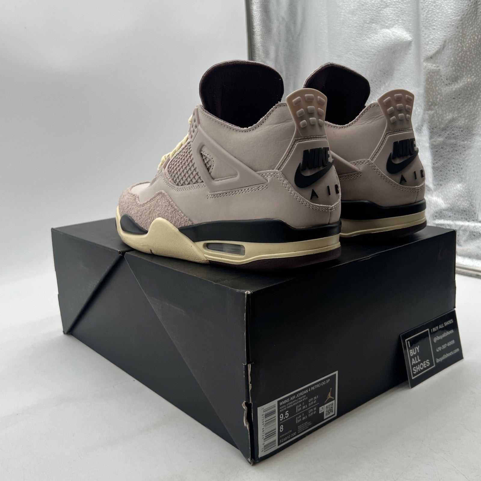 Size 9.5W - A Ma Maniére x Air Jordan 4 Retro While You Were Sleeping FZ4810-200