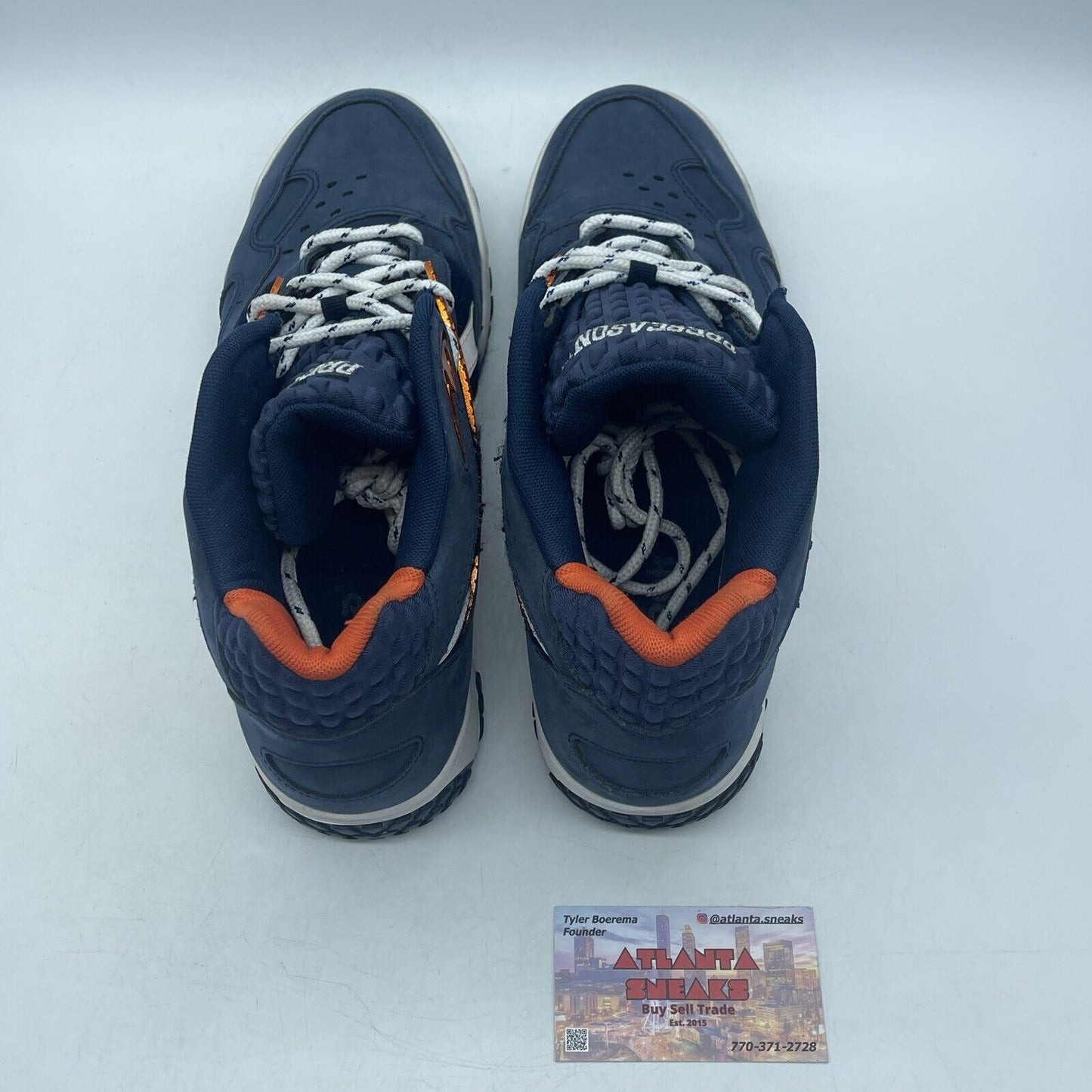 Size 11 - Reebok Scrimmage Mid Blue White Orange (V53286)