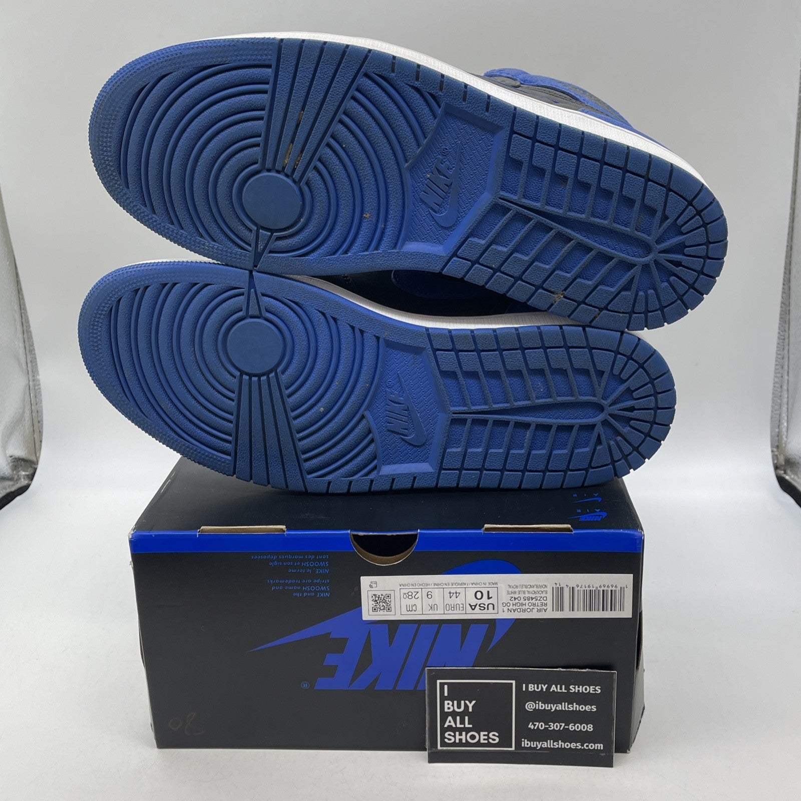 Size 10 - Air Jordan 1 Retro OG High Royal Reimagined Suede (DZ5485-042)