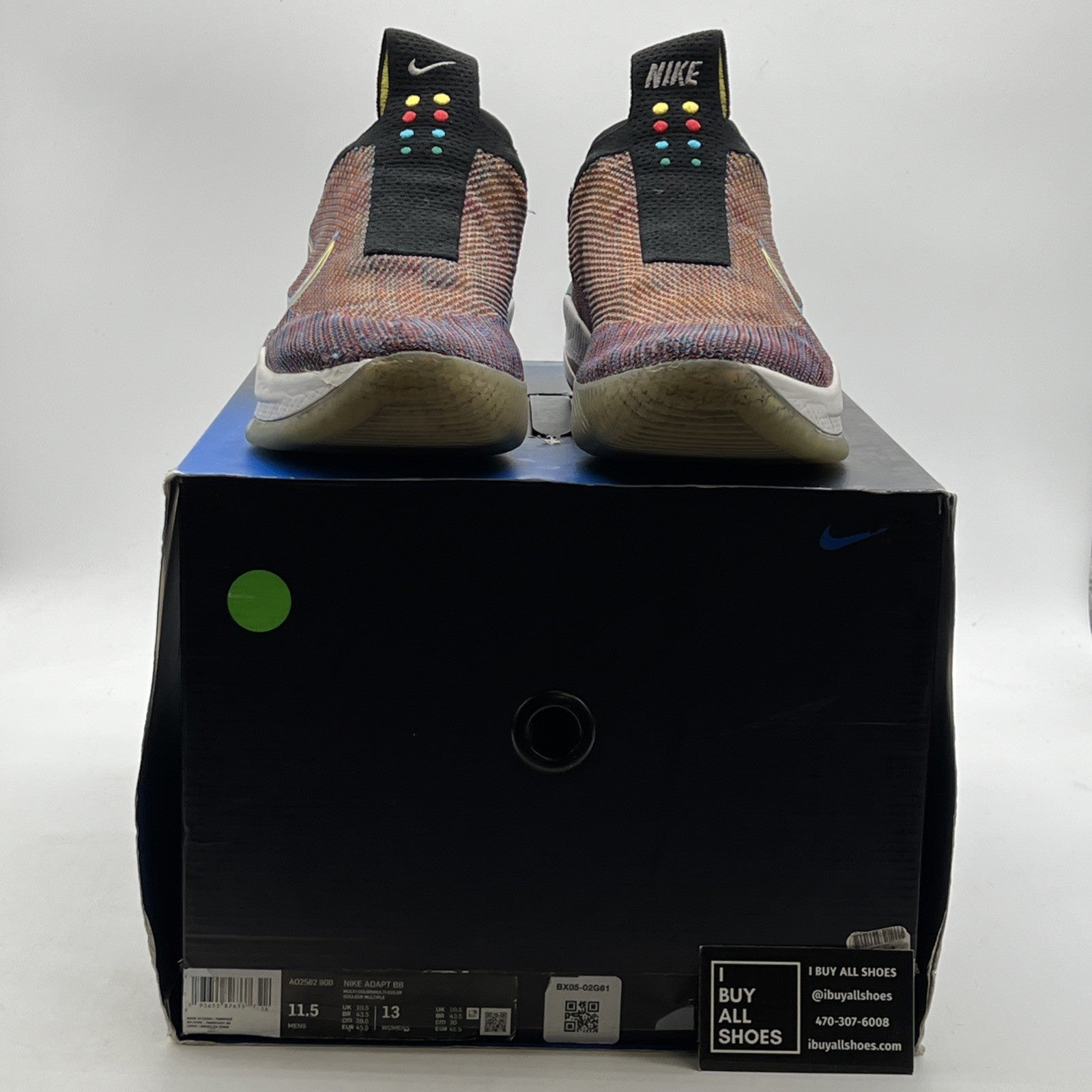 Size 11.5 - Nike Adapt BB Multi-Color (AO2582-900)