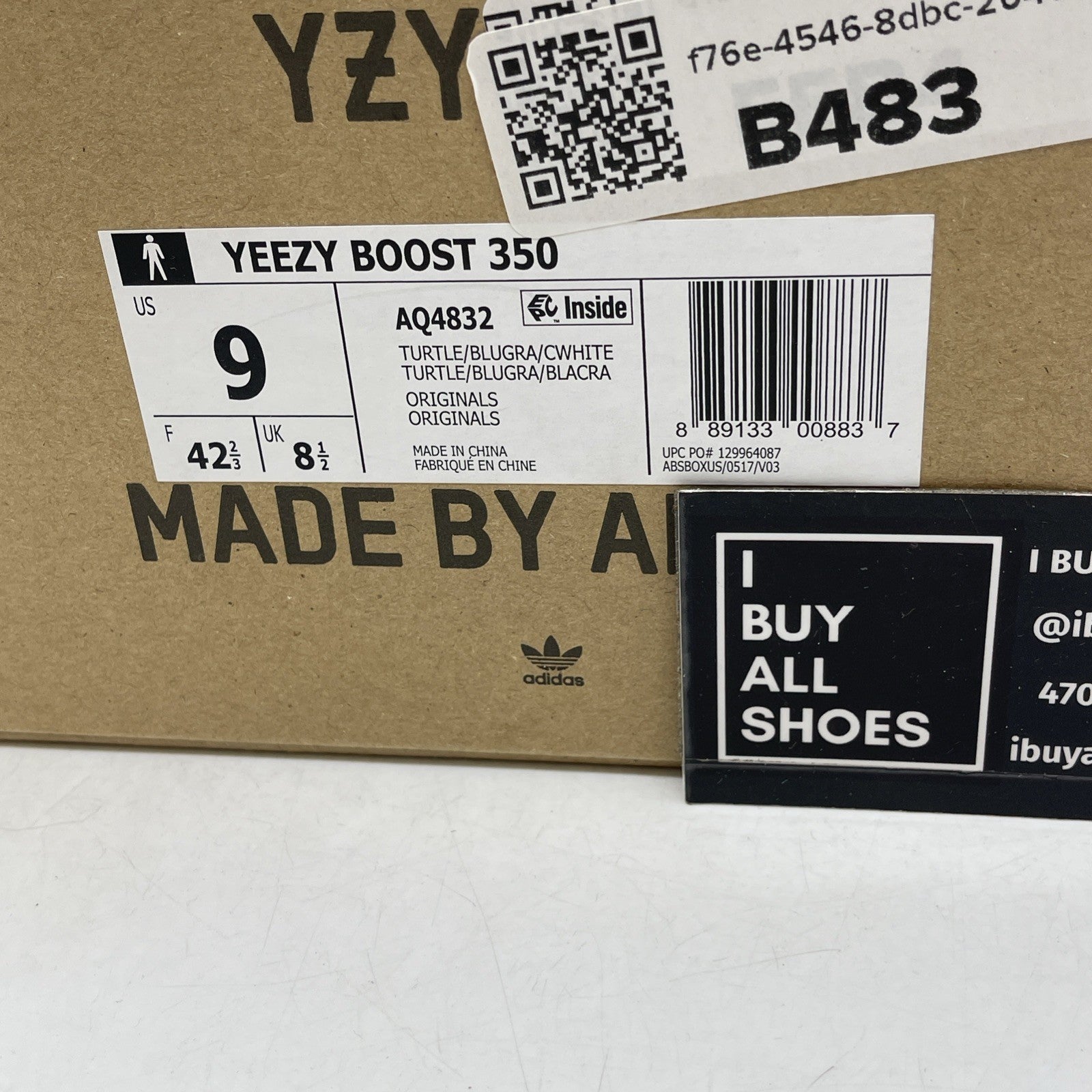Size 9 - adidas Yeezy Boost 350 Low Turtle Dove (AQ4832)