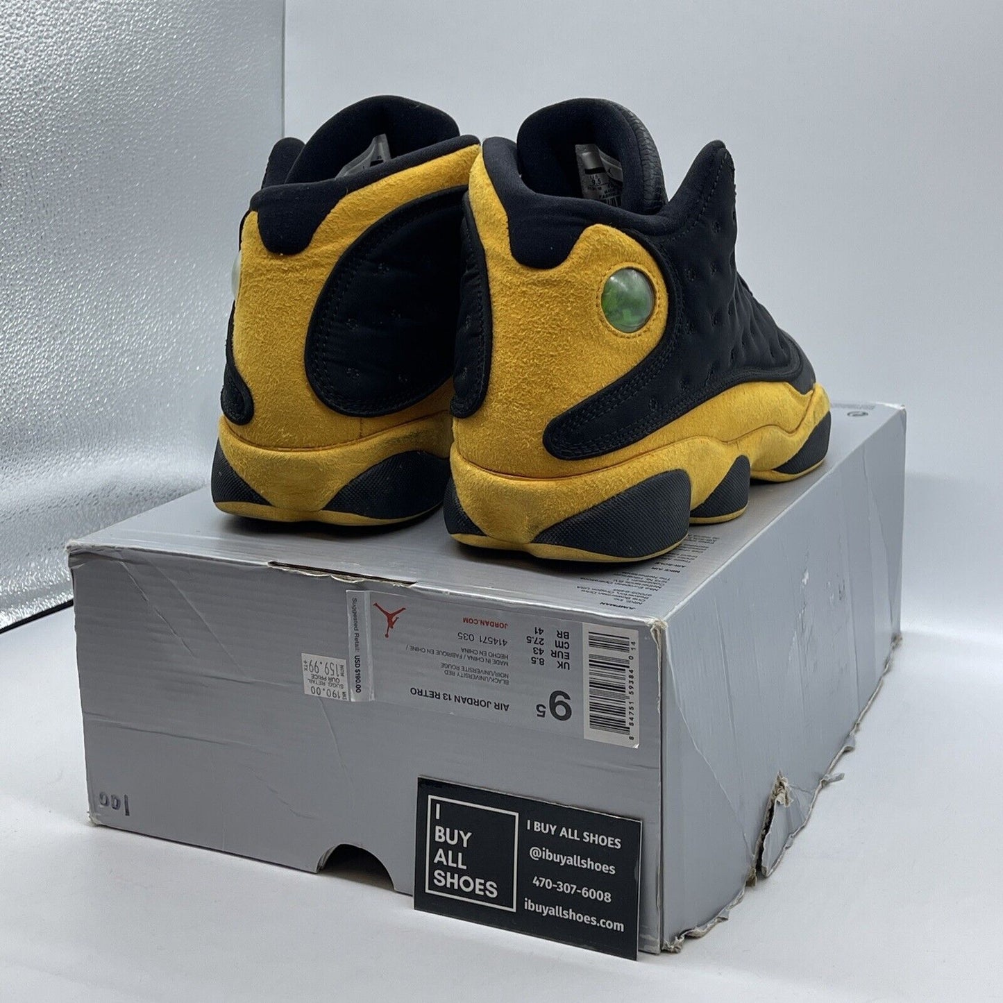 Size 9.5 - Air Jordan 13 Retro B-Grade Melo Class of 2002 Suede (414571-035)