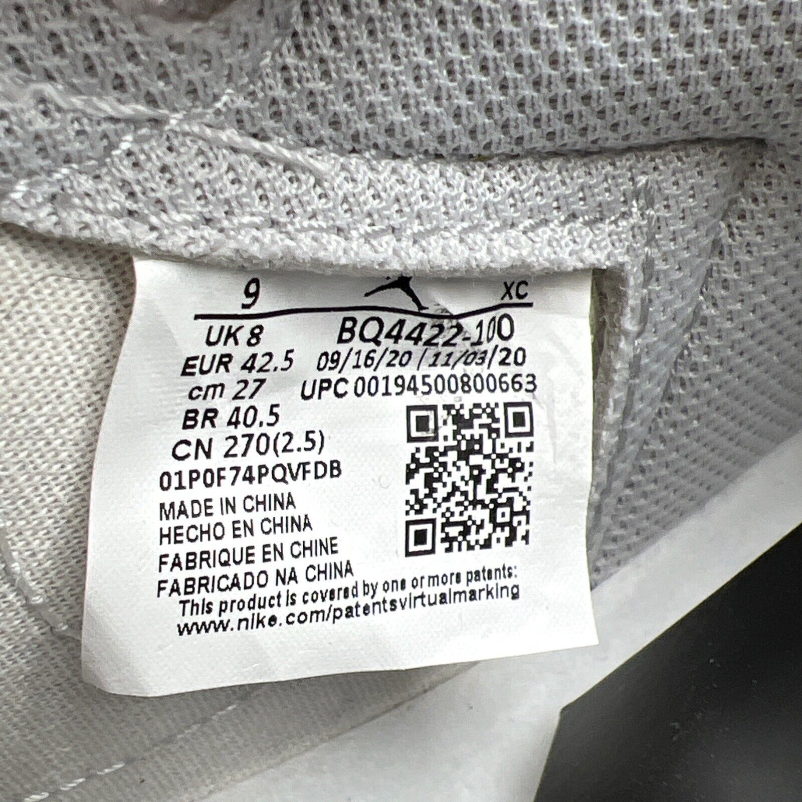 Size 9 - Air Jordan 1 Retro High 85 OG Neutral Gray (BQ4422-100)