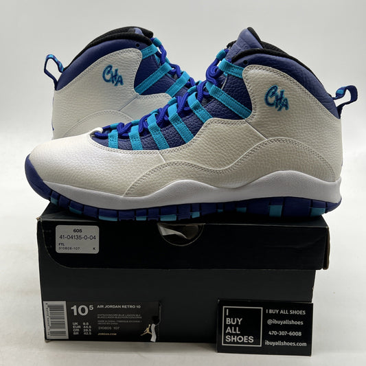 Size 10.5 - Air Jordan 10 Retro Charlotte Hornets (310805-107)