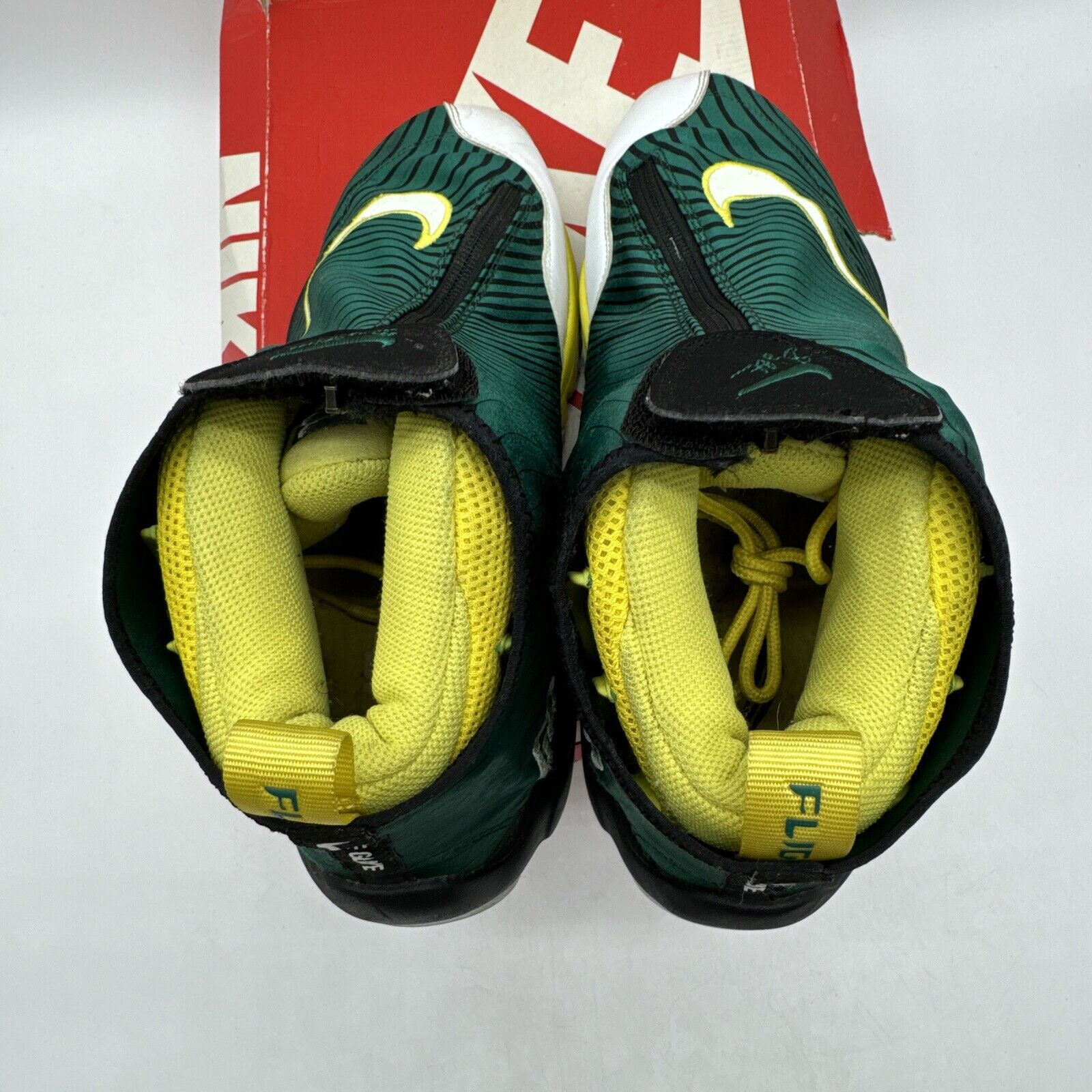 Size 12 - Nike Air Zoom Flight QS Sole Collector 2013 Green Yellow Black Suede