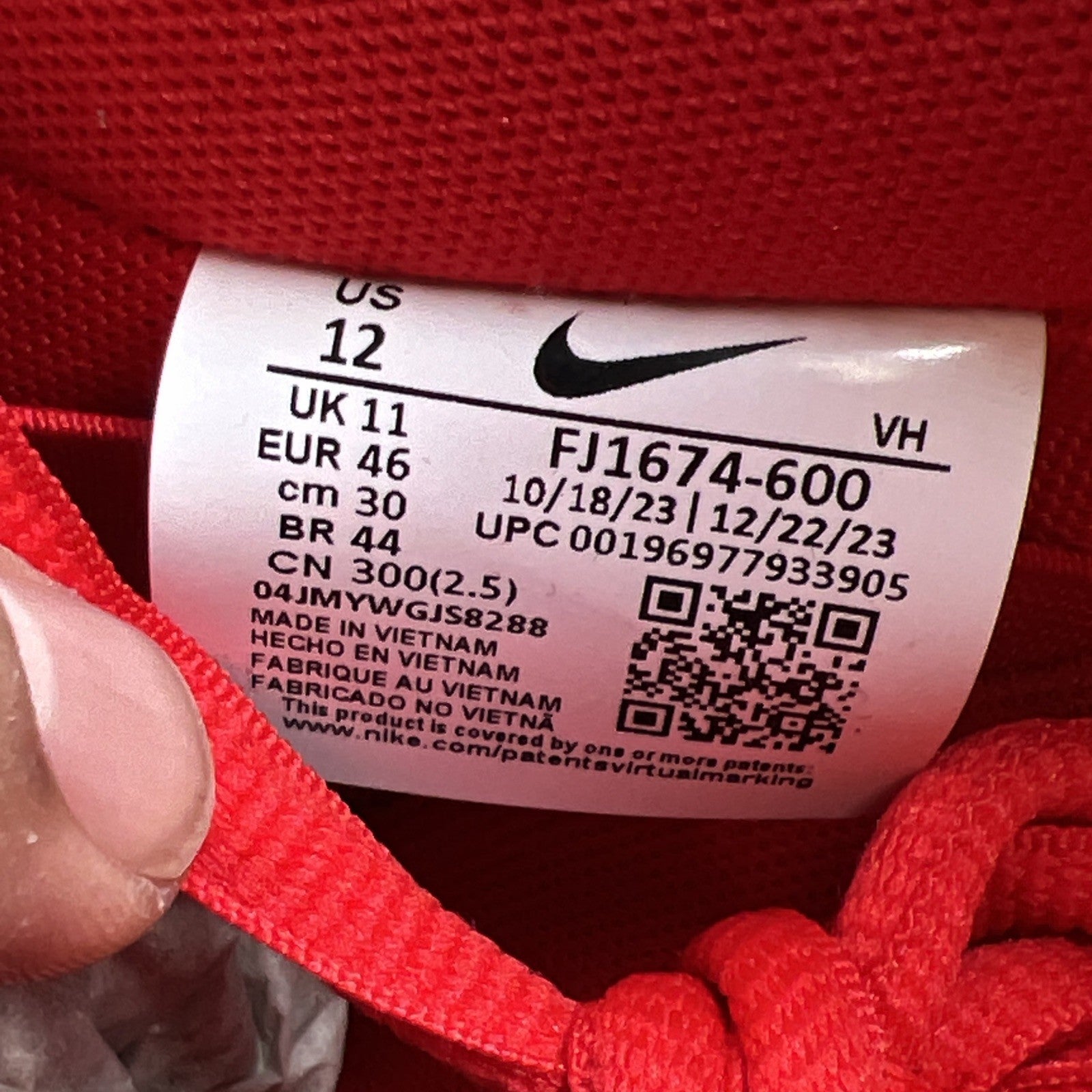 Size 12 - Nike SB Dunk Low Pro University Red Gum Sneakers 2024 (FJ1674-600)