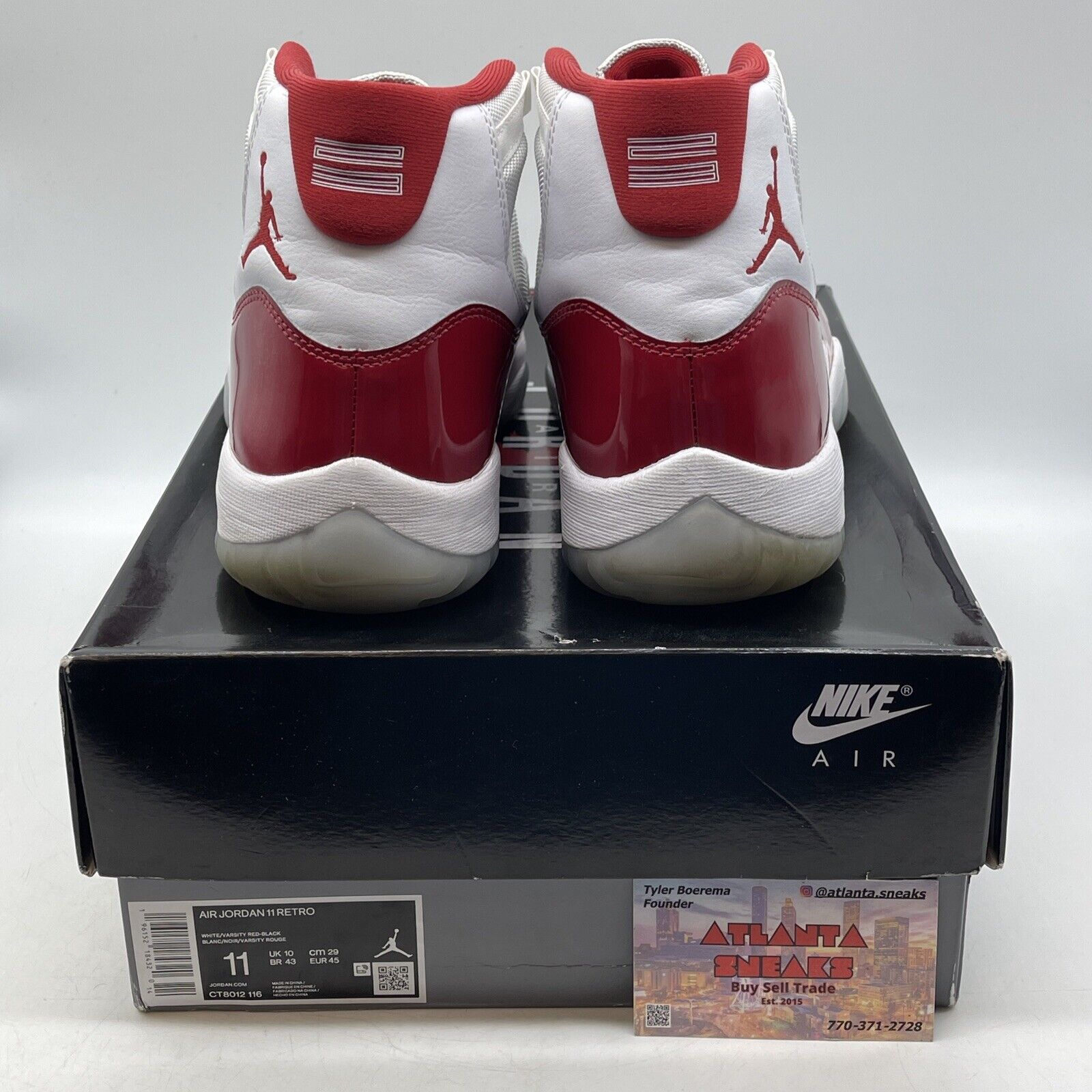 Size 11 - Jordan 11 Retro High Cherry White Leather (CT8012-116)