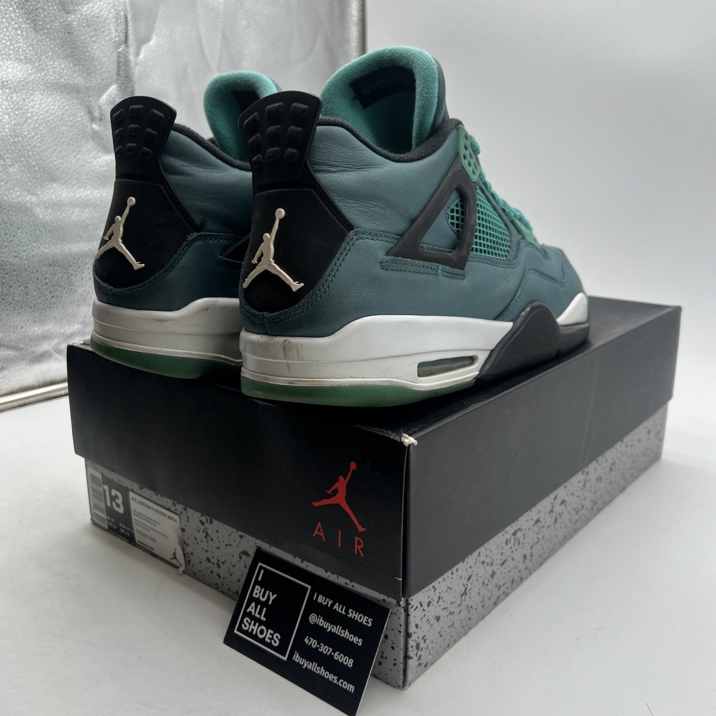 Size 13 - Air Jordan 4 Retro Teal (705331-330)