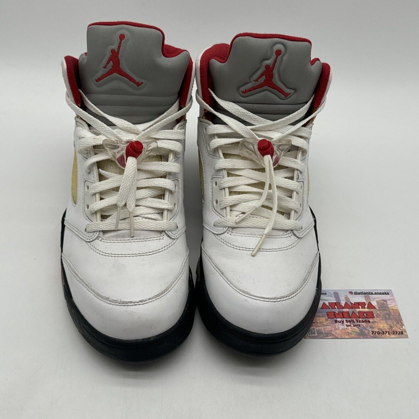 Size 11 - Jordan 5 Retro Fire Red 2013 Silver Black Icy Sole Aged Like Wine Fire