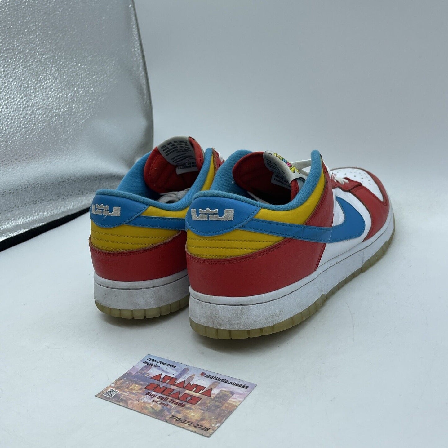 Size 10 - Nike Dunk Low x LeBron James x Fruity Pebbles Red (DH8009-600)