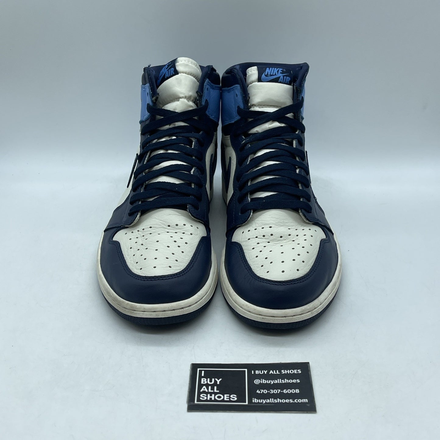 Size 12 - Air Jordan 1 Retro OG High Obsidian UNC (555088-140)