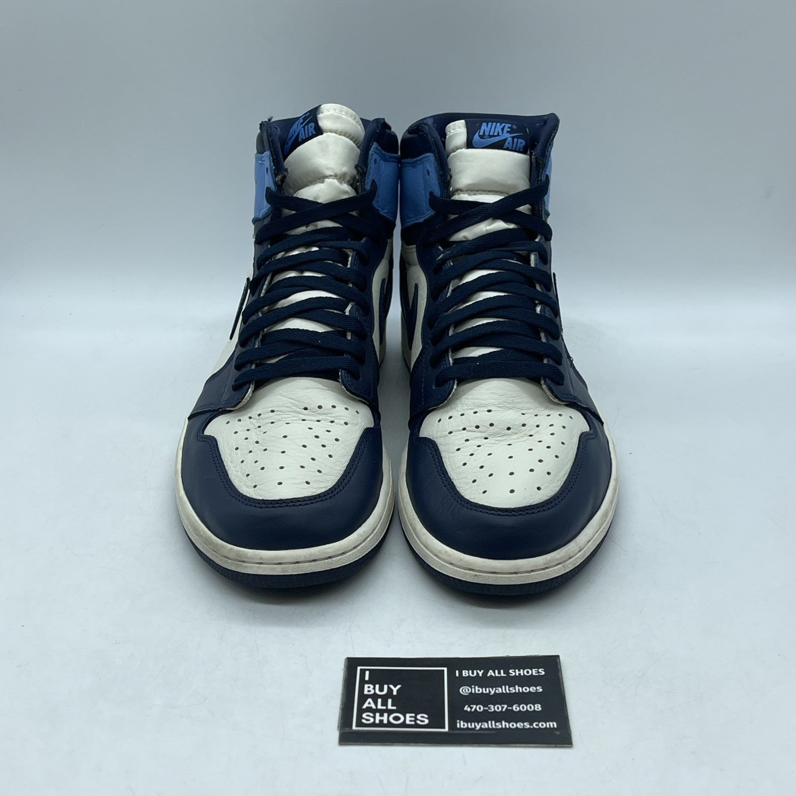 Size 12 - Air Jordan 1 Retro OG High Obsidian UNC (555088-140)