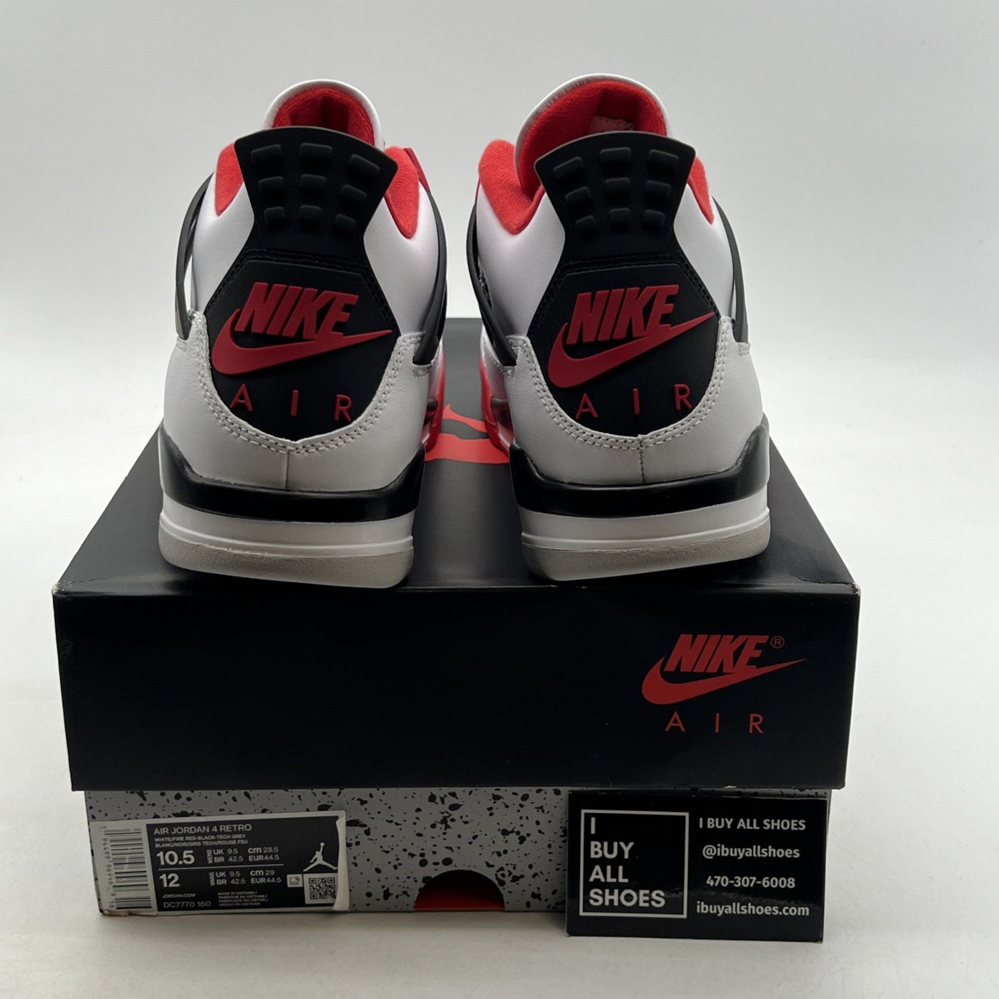 Size 10.5 - Air Jordan 4 Retro OG Mid Fire Red (DC7770-160)