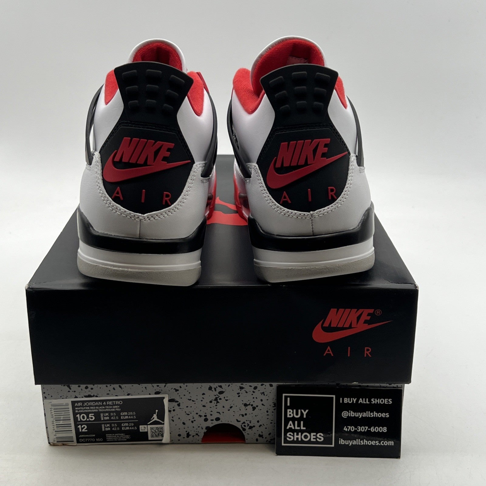 Size 10.5 - Air Jordan 4 Retro OG Mid Fire Red (DC7770-160)