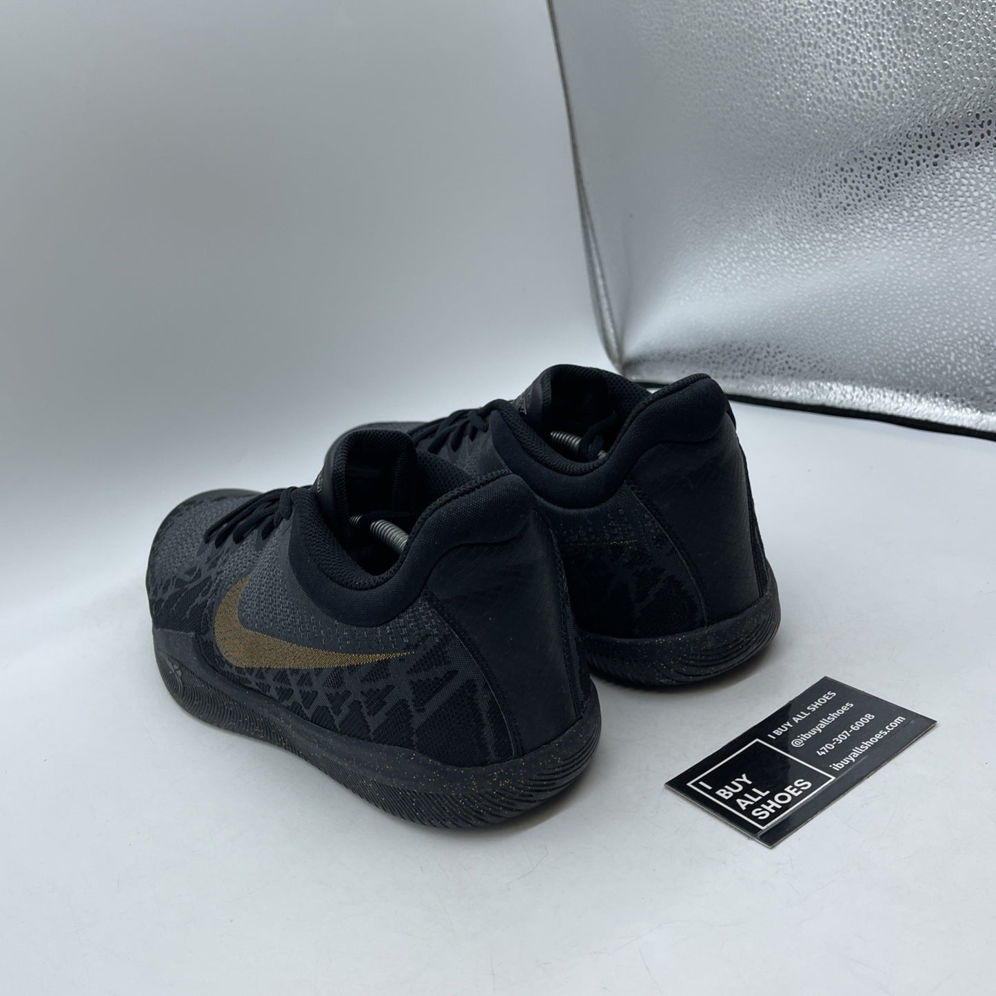 Size 14 - Nike Mamba Rage Gold Stars Black Suede Leather (908972-099)