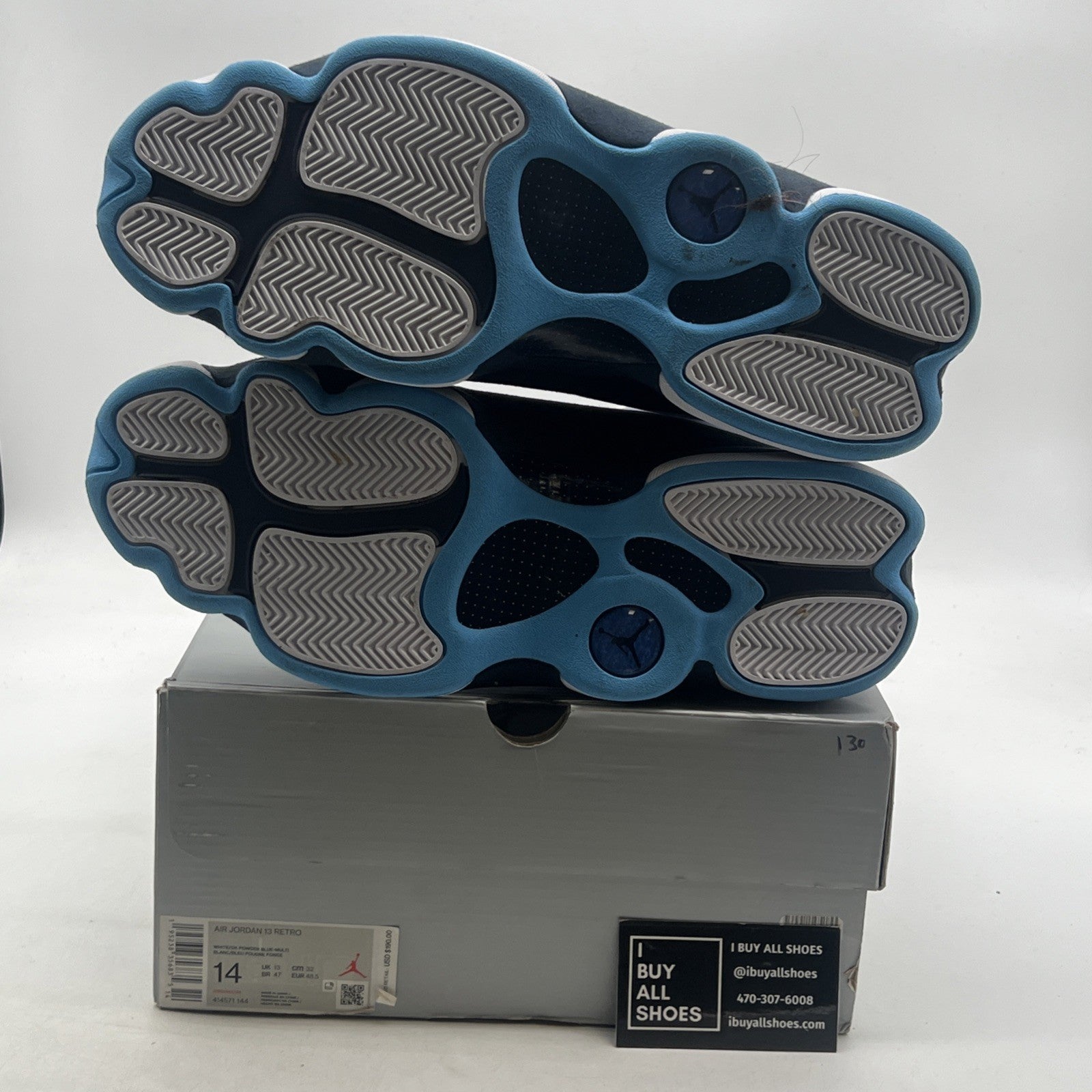 Size 14 - Air Jordan 13 Retro Obsidian (414571-144)