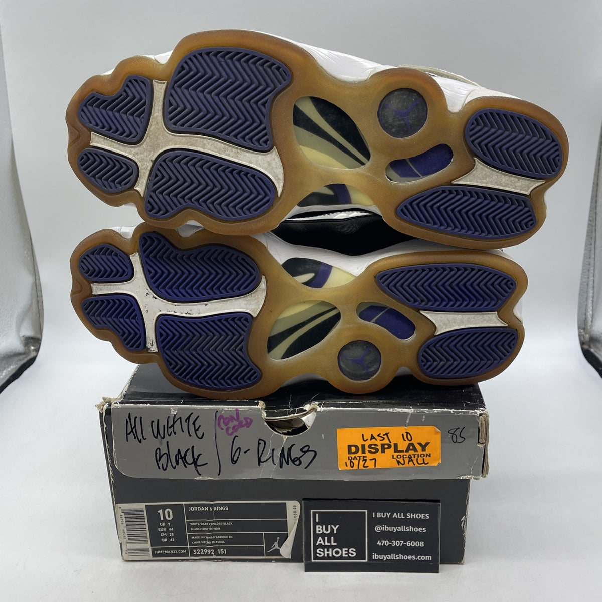 Size 10 - Air Jordan 6 Rings Concord (322992-151)